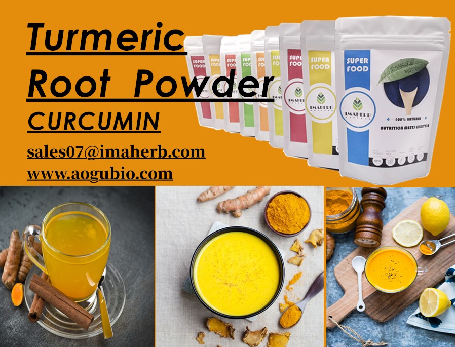 AOGUBIO Curcumin 2% 10% 30% Water Soluble Curcumin Turmeric Root Extract Curcumin Powder