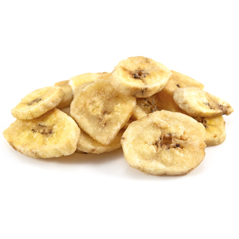 Frystorkade bananskivor av hög kvalitet i grossistledet