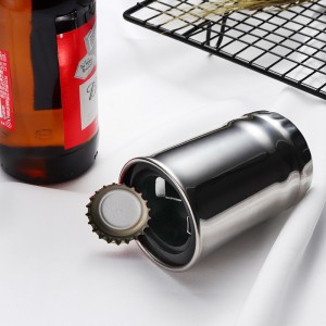 Нарачан модерен креативен отворач за шишиња од не'рѓосувачки челик 304 под притисок