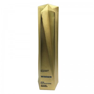 Customized na Premium Metal Gold Silver Corporate Trophy