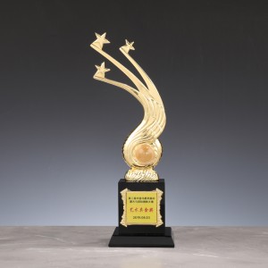 Trofeu di bronzu d'oru d'argentu di metallu persunalizatu