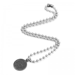 New Arrival Custom 316L Stainless Steel Pure Silver Charms Pendant