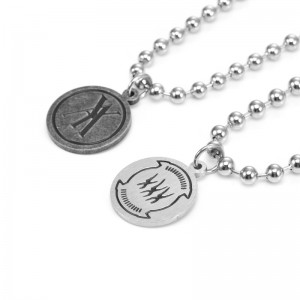 New Arrival Custom 316L Stainless Steel Pure Silver Charms Pendant