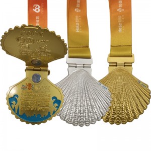 Medalhas giratórias e deslizantes personalizadas de alta qualidade com tecnologia composta
