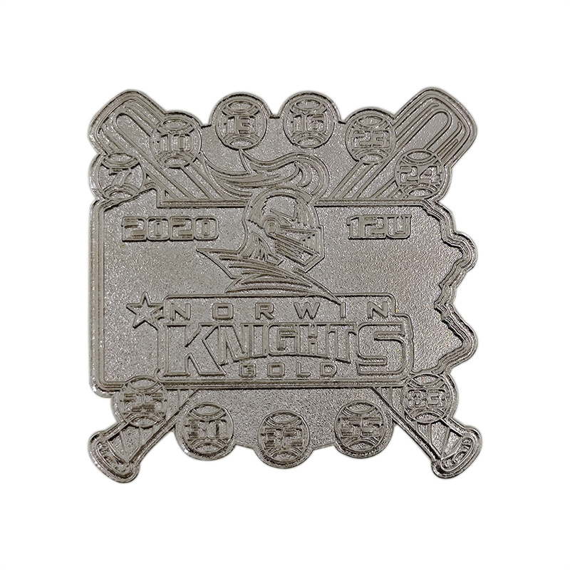 China Flashing Pins Supplier –  Custom die struck lapel pin badge,any logo,any shape  – AoHui Featured Image