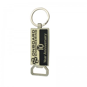Customized metal bottle opener keychain in any logo,color