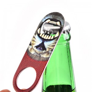Přizpůsobený reklamní kovový nerezový plochý otvírák na pivní láhve