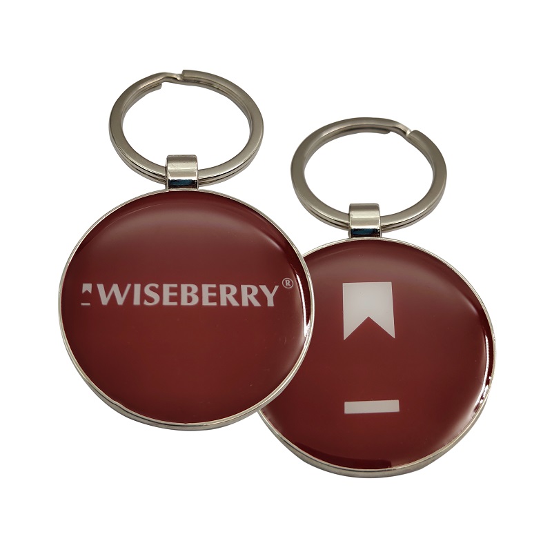 Bespoken cheap metal printed keychains with epoxy,no limits to logo,size Featured Image