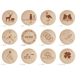 Mga Souvenir sa Wooden Fridge Magnet nga adunay Customized Logo