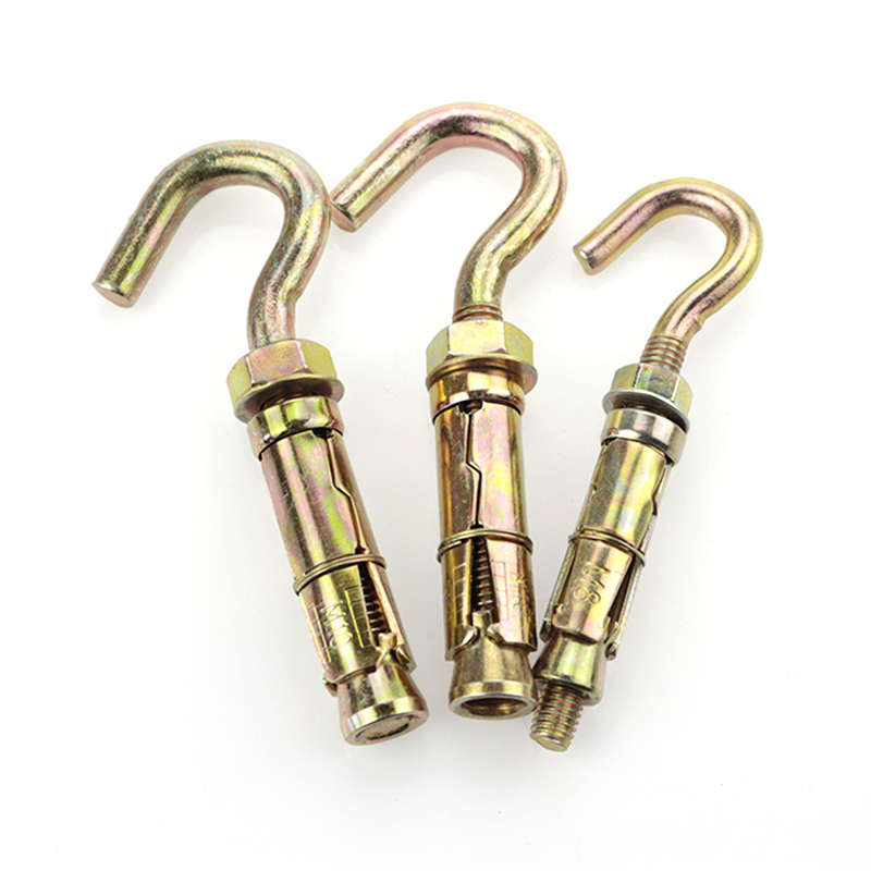 Yellow zinc 3 Pcs Fix Bolts With Hook Featured Image