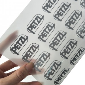 Reflective heat press labels for clothing
