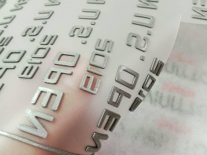 3D silicone heat transfer sticker labels for clothing