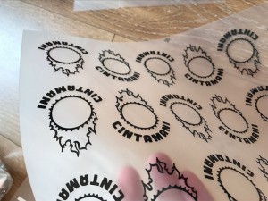 3D silicone heat transfer sticker labels for clothing