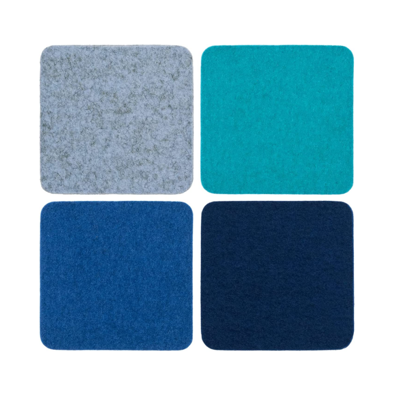 Eco-firendly Home Decoration Oanpaste absorberende drank Felt Coasters placemats
