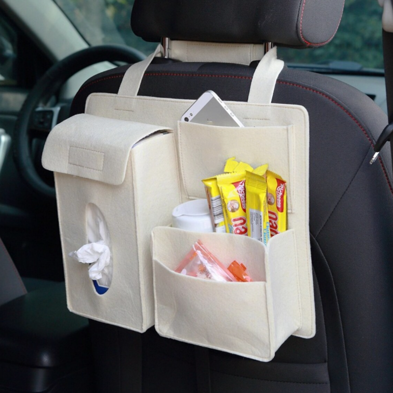 Universal Car Back Seat Storage Bag Organizer, Felt Storage Bag, Organizer Tool Bag Car Storage Bag, Car Accessories