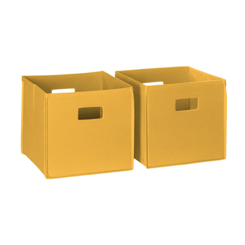Kwandon Ma'ajiyar Ma'auni mai launi mai launi mai naɗewa Cube Nursery Cubby Storage Bin Cubes tare da hannu