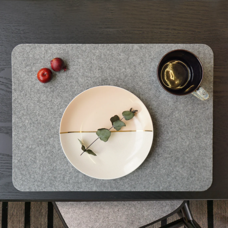 ECO-friendly Thickness felt heat resistant washable felt Polyester Felt Placemat and Coaster