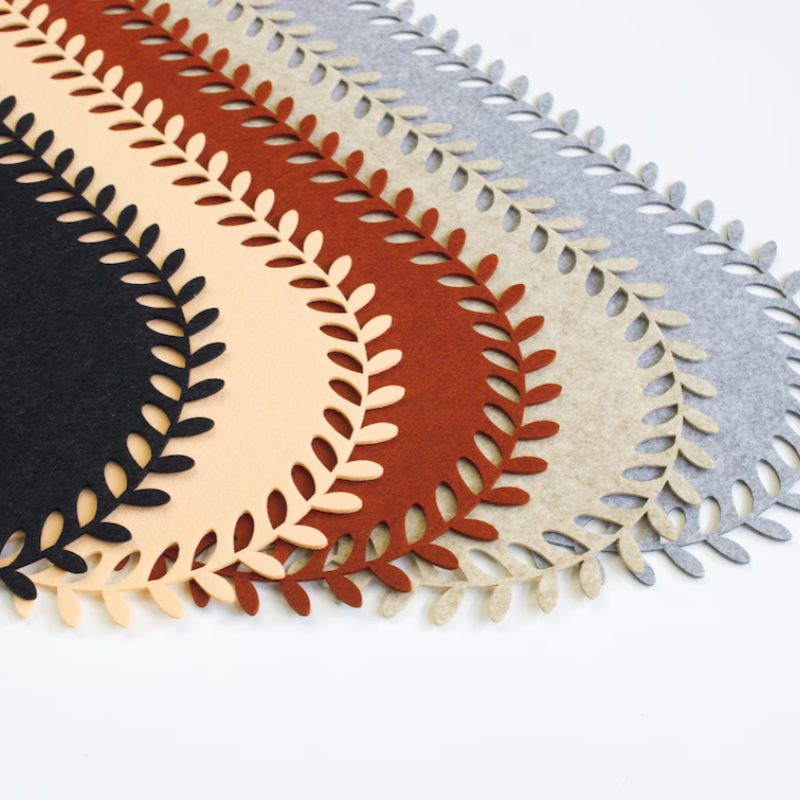 Eco-friendly Table Mats များသည် Slip Heat Resistant Felt Placemats Coaster ဖြစ်သည်။