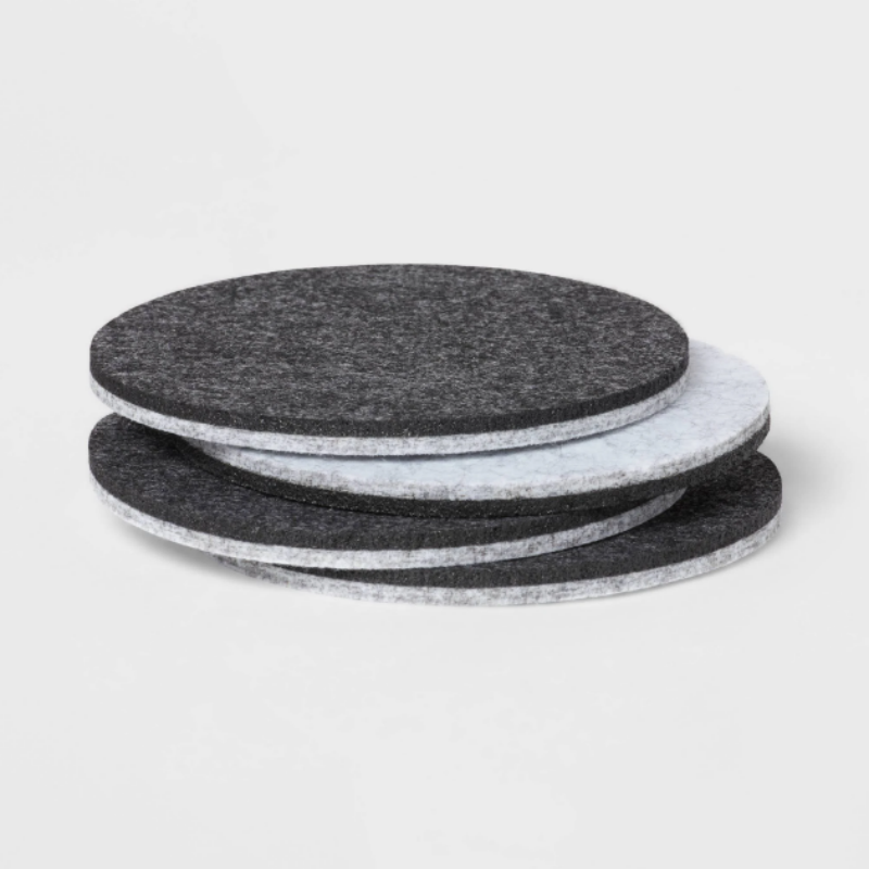 Heat Resistant Washable round Felt Placemats Table Mats tee beer coasters