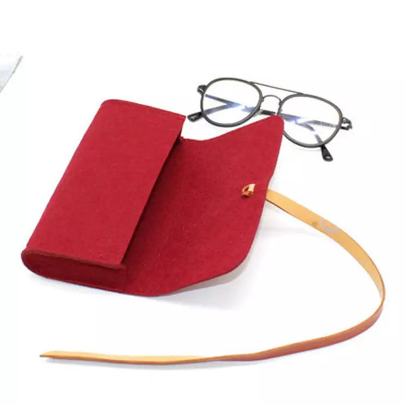 2022 High quality Handmade Felt Activity Book - Colorful Felt Glasses Bag Felt glasses Case customizable Sunglasses Pouch – Renshang