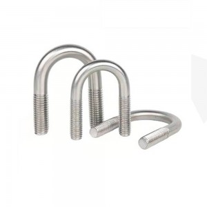 High definition Stainless Steel Square U Bolt with Hex Nuts Washers Brackets Clamp Bolt Bent Bolt