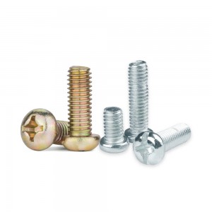 High Quality Carbon Steel Zinc Plated Cross Recessed Phillips Pan Head Machine Screws with Washer Set