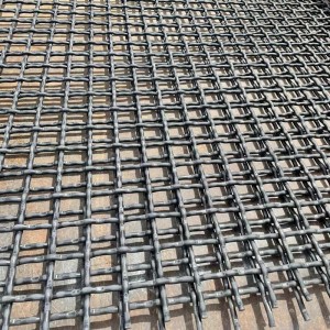Rostfritt stål Crimped Wire Woven Mining Screen Mesh Board