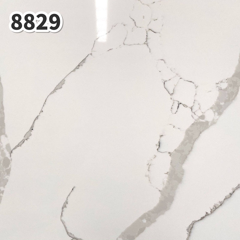 Quality Inspection for Classic Calacatta Quartz - High-quality and inexpensive quartz stone APEX-8829 – Apex