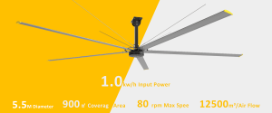 One of Hottest for Hvls Dc Ceiling Fan - DM 5500 – Apogee