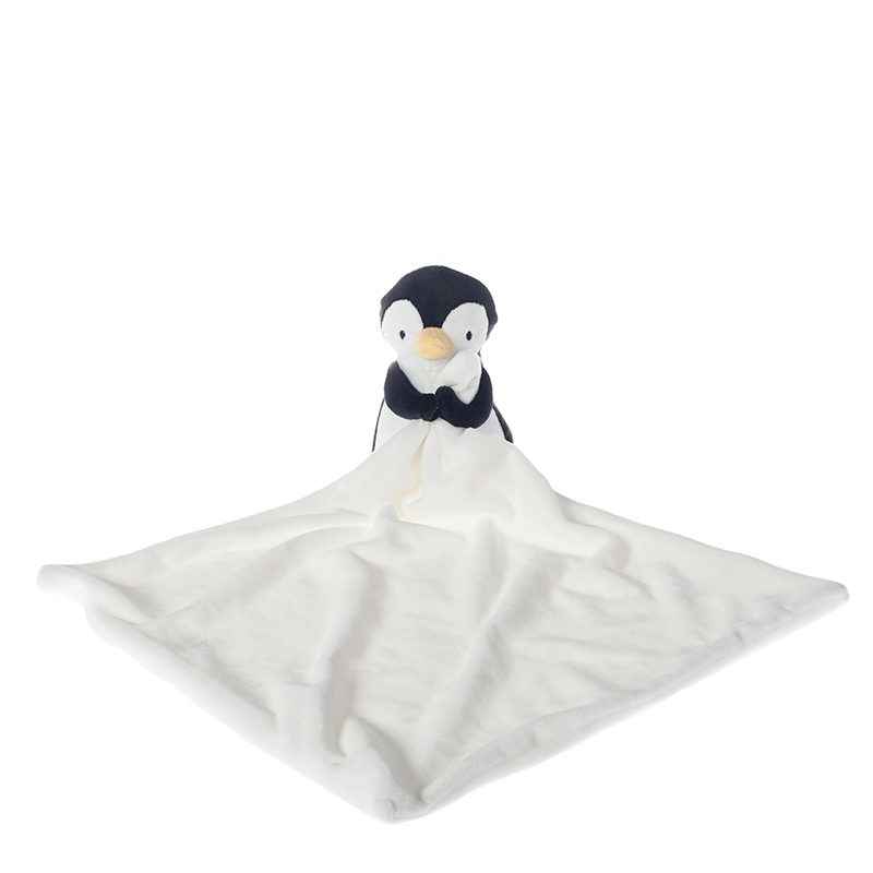 China Apricot Lamb Black Penguin Security Blanket Manufacturer and Supplier  | LERONG TOYS