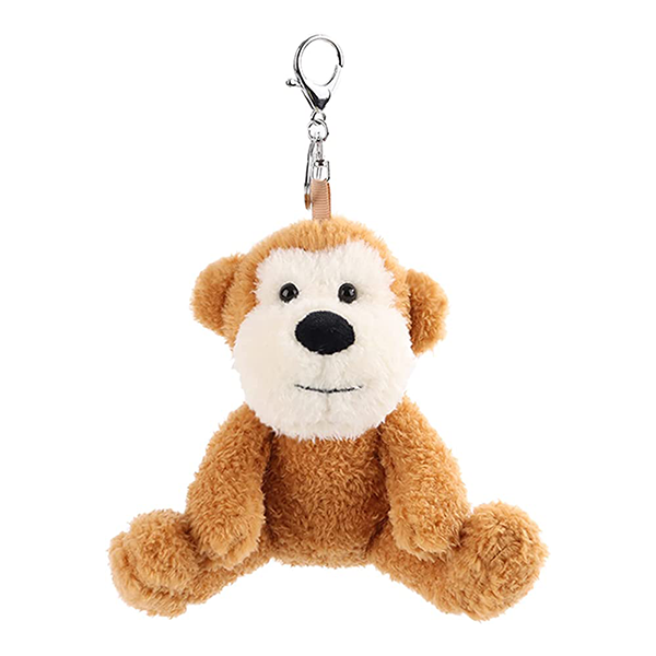 China Apricot Lamb Plush Smart Monkey Stuffed Animal Keychain Manufacturer  and Supplier | LERONG TOYS
