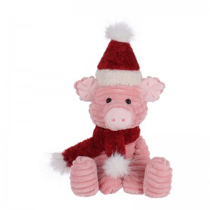 Apricot Lamb Christmas corduroy pig Stuffed Animal Soft Plush Toys