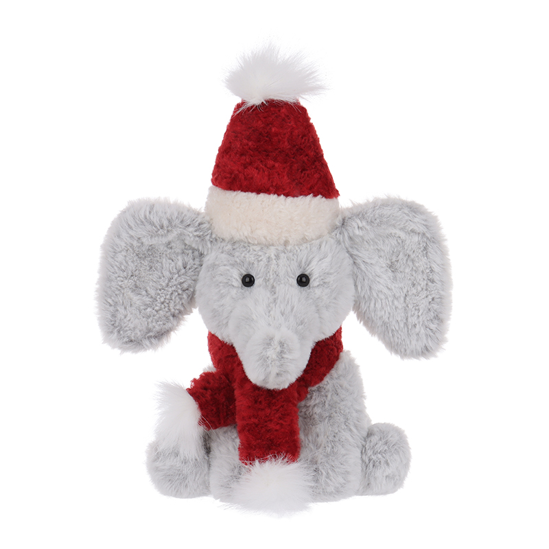 Apricot Lamb Christmas vid-elephant Stuffed Animal Soft Plush Toys