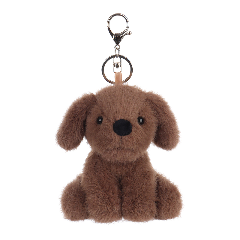 Apricot Lamb® Chocolate Labrador Key Chain Stuffed Animal Soft Plush Toys