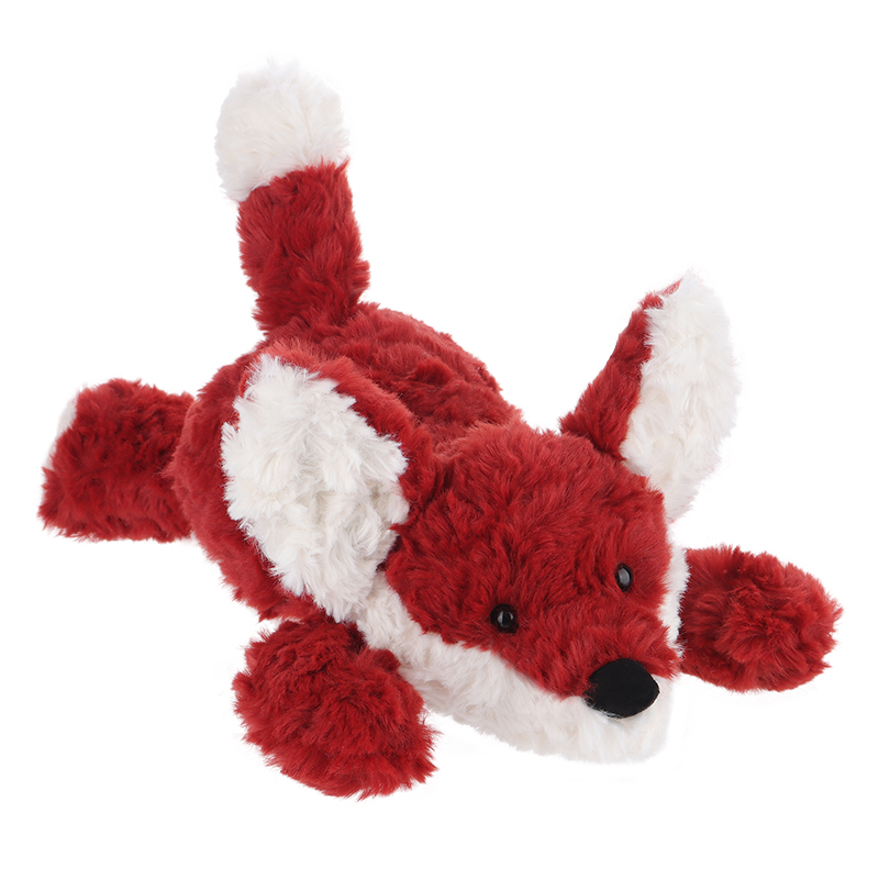 Apricot Lamb Lying Fox Stuffed Animal Soft Plush Toys