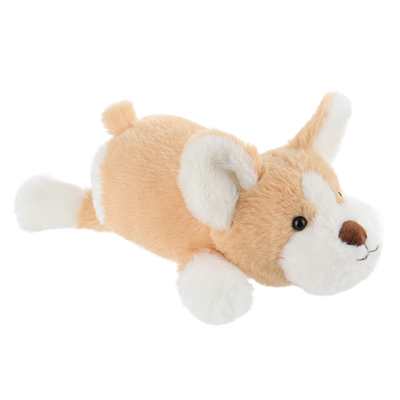 Apricot Lamb Corgi Lies Prone Dog Stuffed Animal Soft Plush Toys
