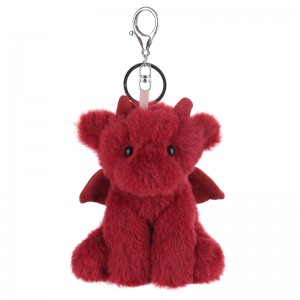 Apricot Lamb keychain-red dragon Stuffed Animal Soft Plush Toys