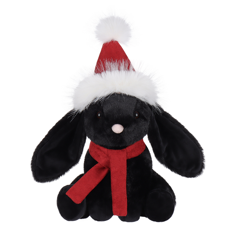 Apricot Lamb  Christmas black bunny Stuffed Animal Soft Plush Toys