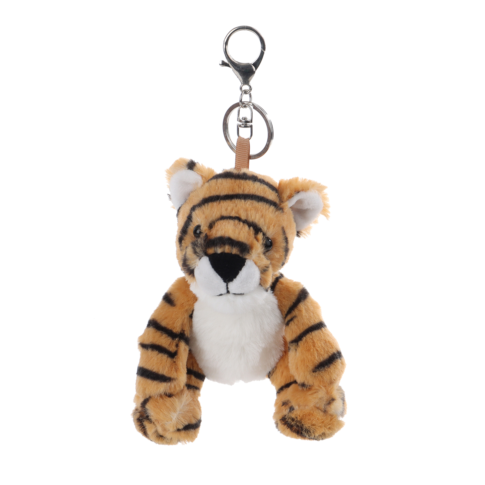 Apricot Lamb Key- Classic Tiger Stuffed Animal Soft Plush Keychain