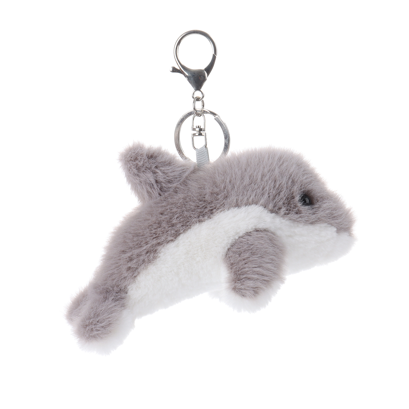 Apricot Lamb Key- Gray Dolphin Stuffed Animal Keychain