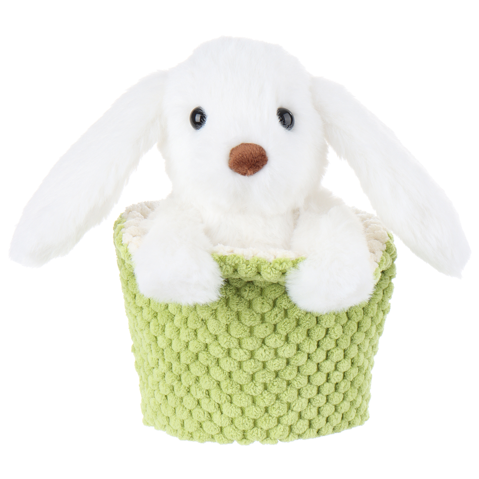 China Apricot Lamb Teacup Bunny-Green Stuffed Animal Soft Plush Toys  Manufacturer and Supplier