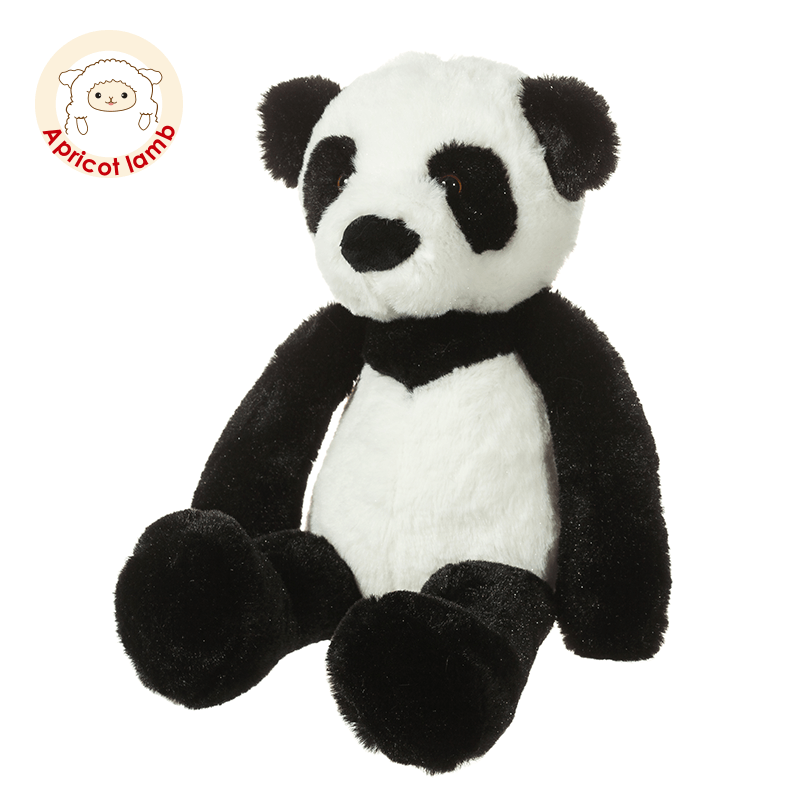 China wholesale Orange Fox Stuffed Toy Factory –  Apricot Lamb Black Panda Stuffed Animal Soft Plush Toys – LERONG TOYS