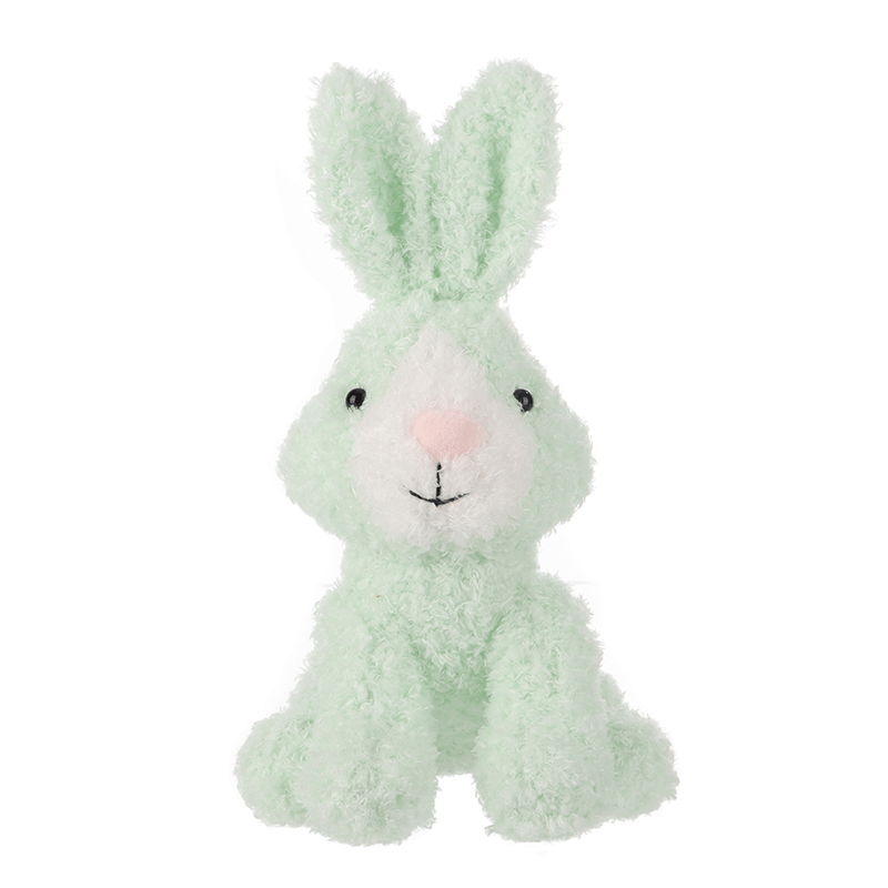 China wholesale Soft Bunny Stuffed Rabbit Factories –  Apricot Lamb Peach Bunny Light Green Stuffed Animal Soft Plush Toys – LERONG TOYS