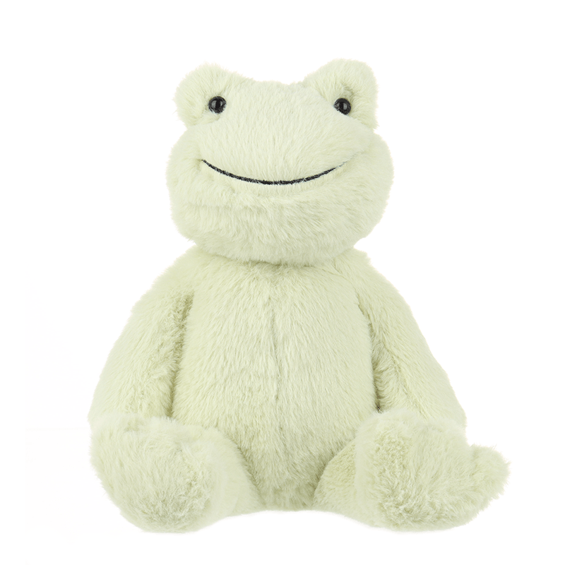 China wholesale Elephant Plush Toy Manufacturers –  Apricot Lamb Classic Frog Stuffed Animal Soft Plush Toys – LERONG TOYS