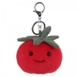 Apricot Lamb Delicious Tomato Keychain Stuffed Soft Plush Toys