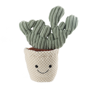 China wholesale Giraffe Rattle Suppliers –  Apricot Lamb Soft Potted-Cactus Plant Plush Toy – LERONG TOYS