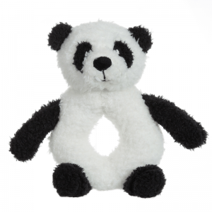 China wholesale Animal Soft Baby Plush Manufacturers –  Apricot Lamb Panda Rattle – LERONG TOYS