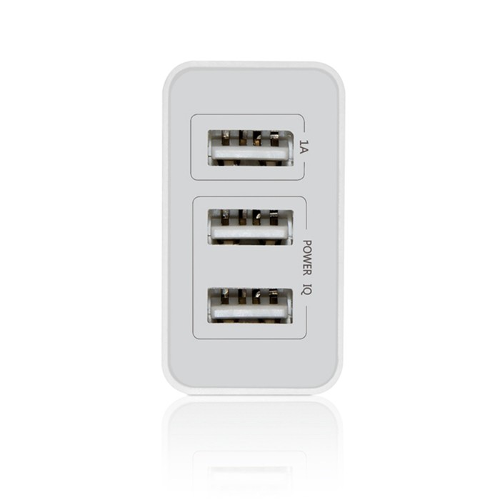 18W Multi Port USB Charger Eurpean Adapter 3USB  Travel Charger Fast Wall Charger