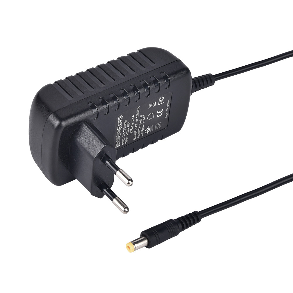 12W AC Switching Adapter DC Charger OEM ODM For IP Camera / LED Strip Light