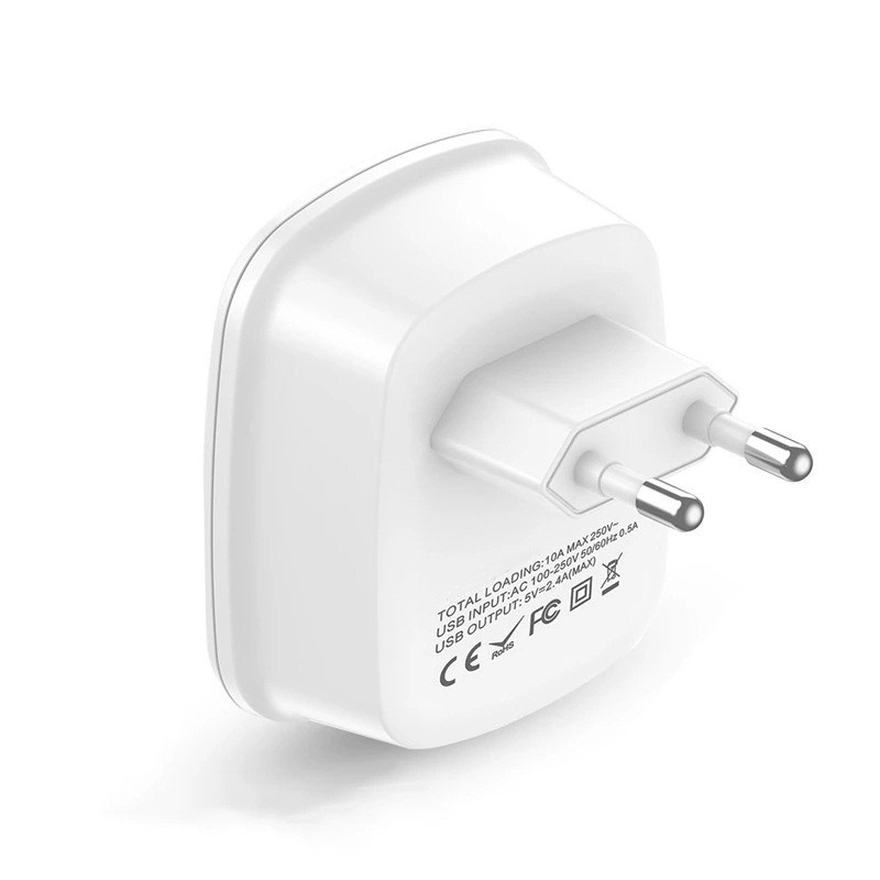 5V2.4A Quick Charge Adapter 12W USB Wall Charger 3 In 1 Travel Adapter USB Fast Wall Charger